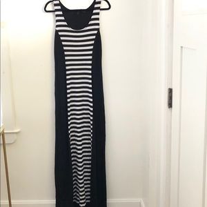 Color blocked maxi dress